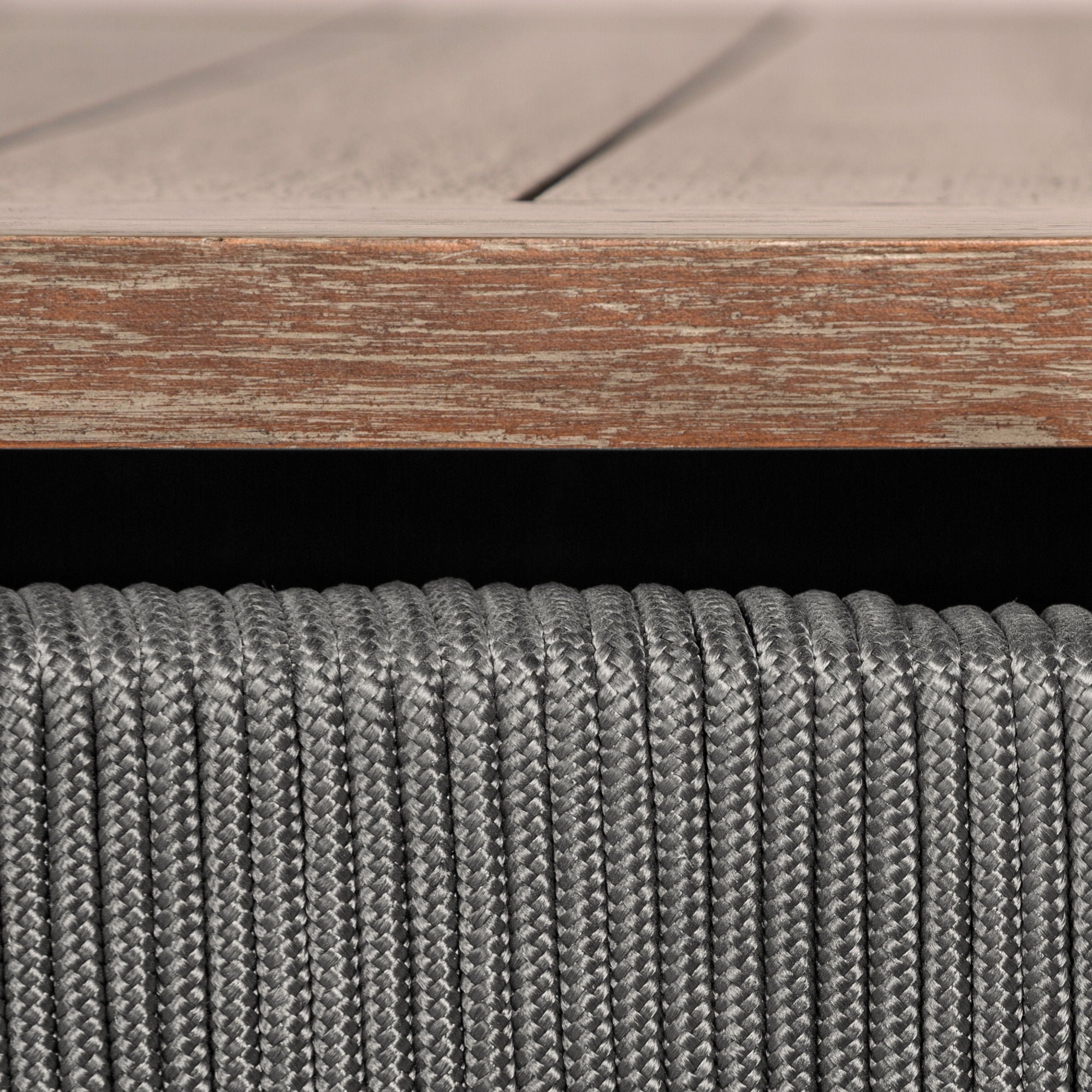 Orbit - Outdoor Patio Dining Table - Weathered Eucalyptus