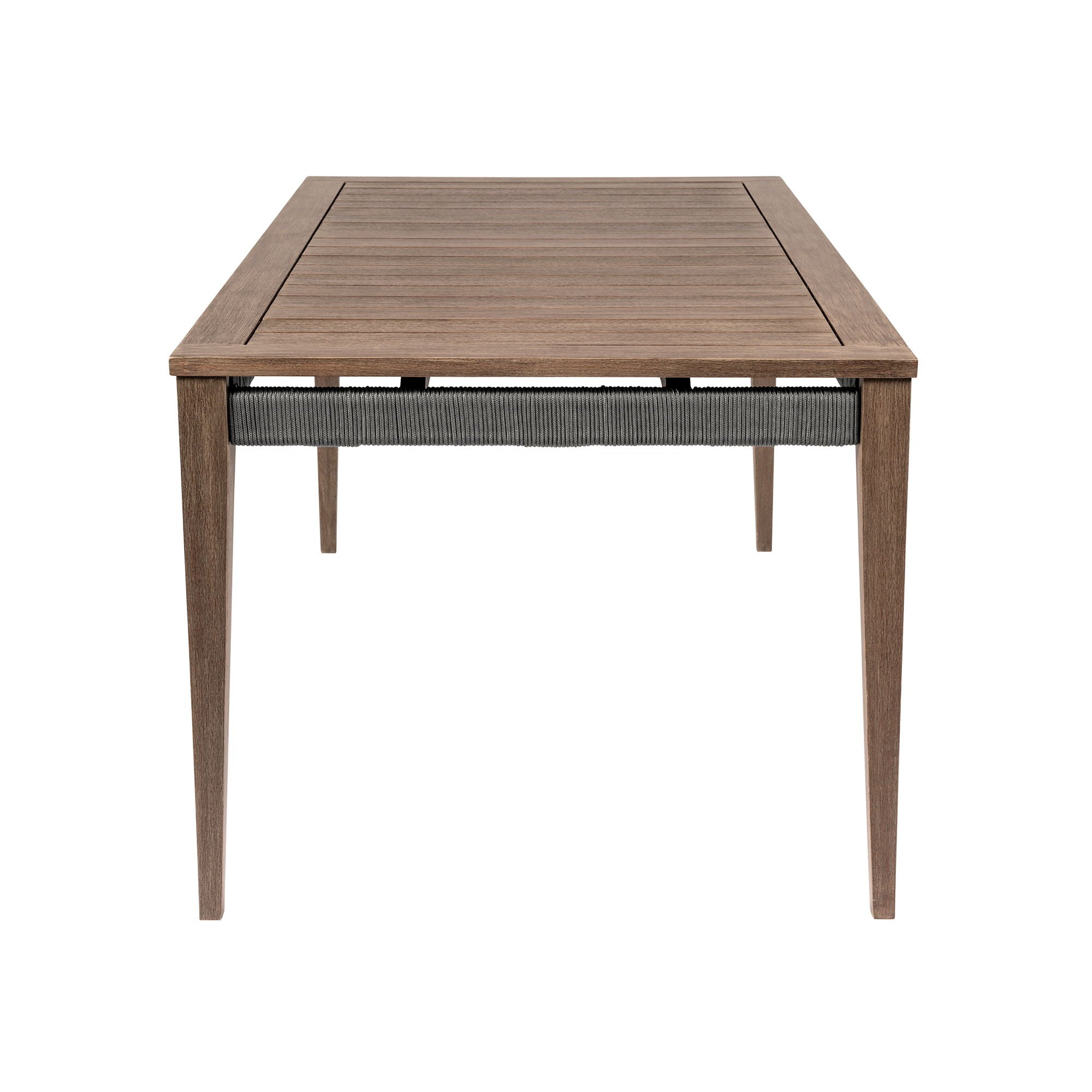 Orbit - Outdoor Patio Dining Table - Weathered Eucalyptus