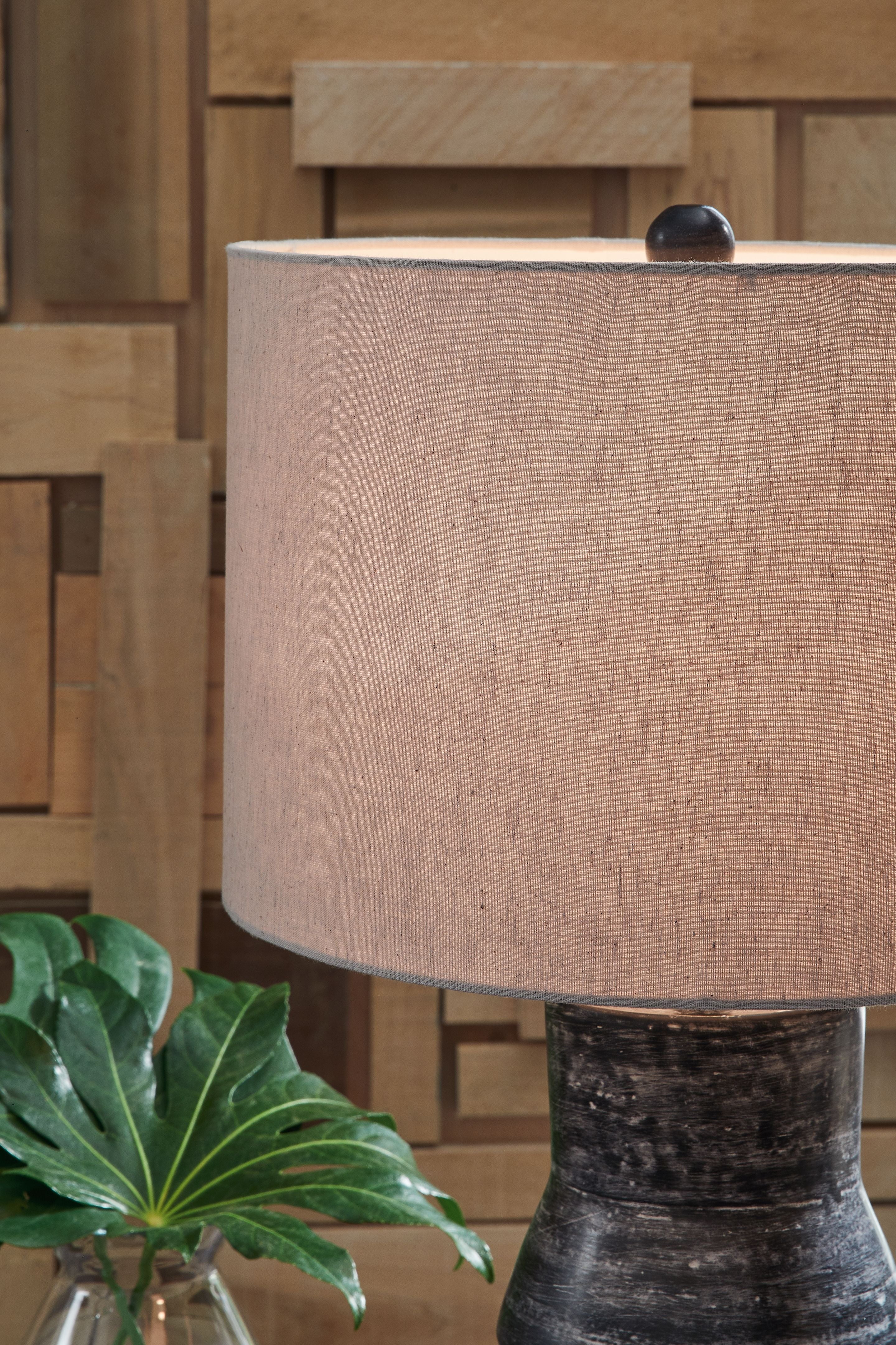 Kerbert - Terracotta Table Lamp - Distressed Black