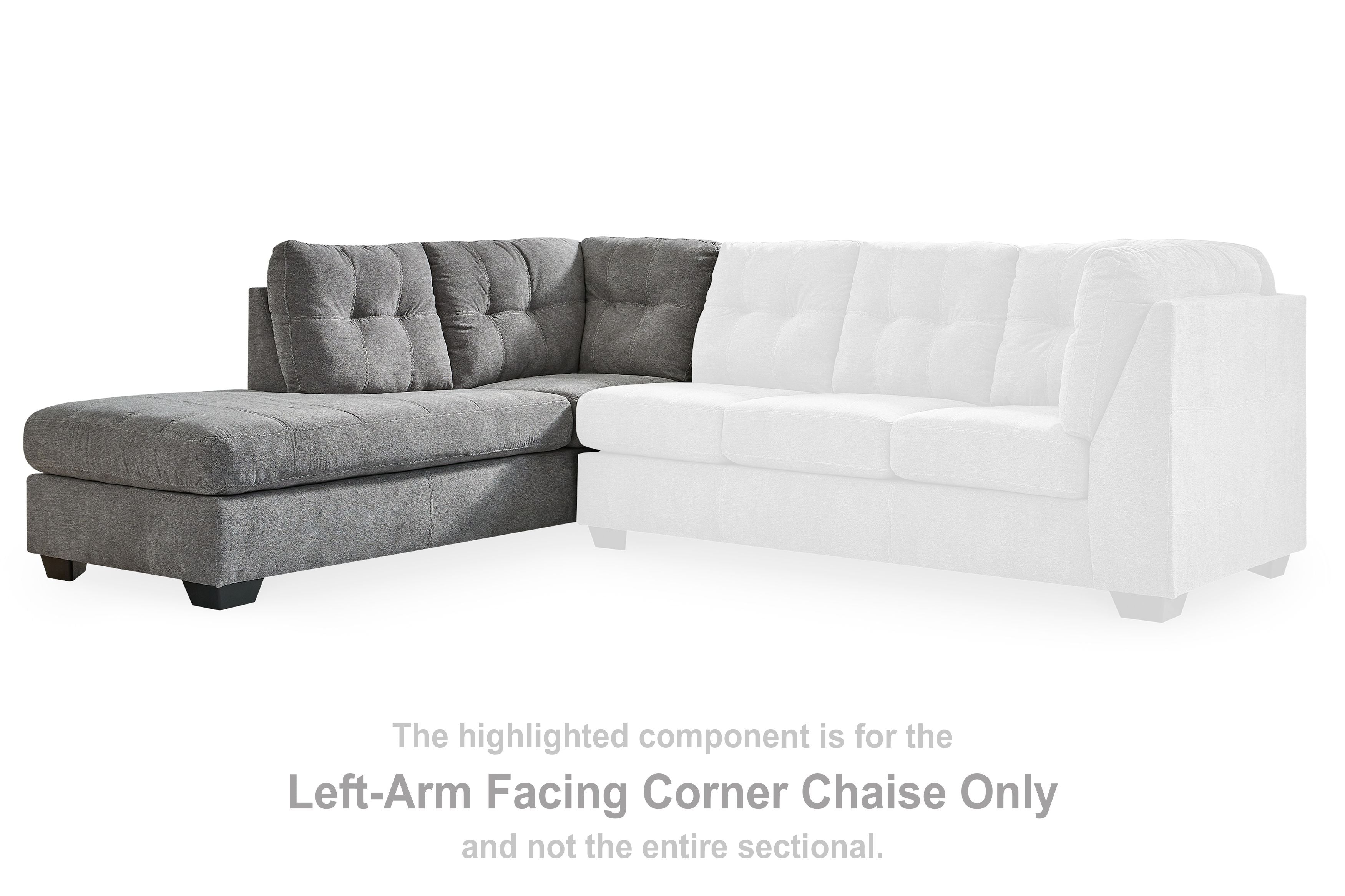 Marleton - Laf Corner Chaise - Gray