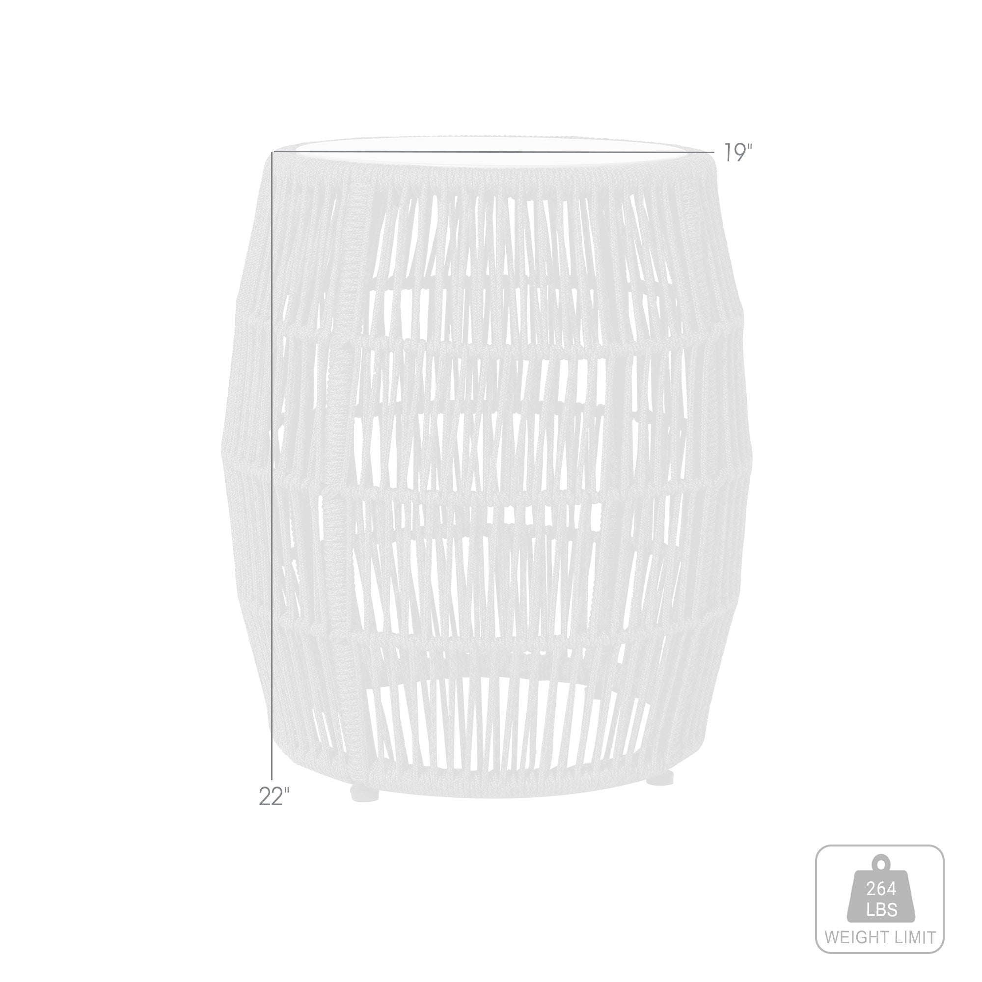 Opus - Indoor Outdoor Garden Stool End Table