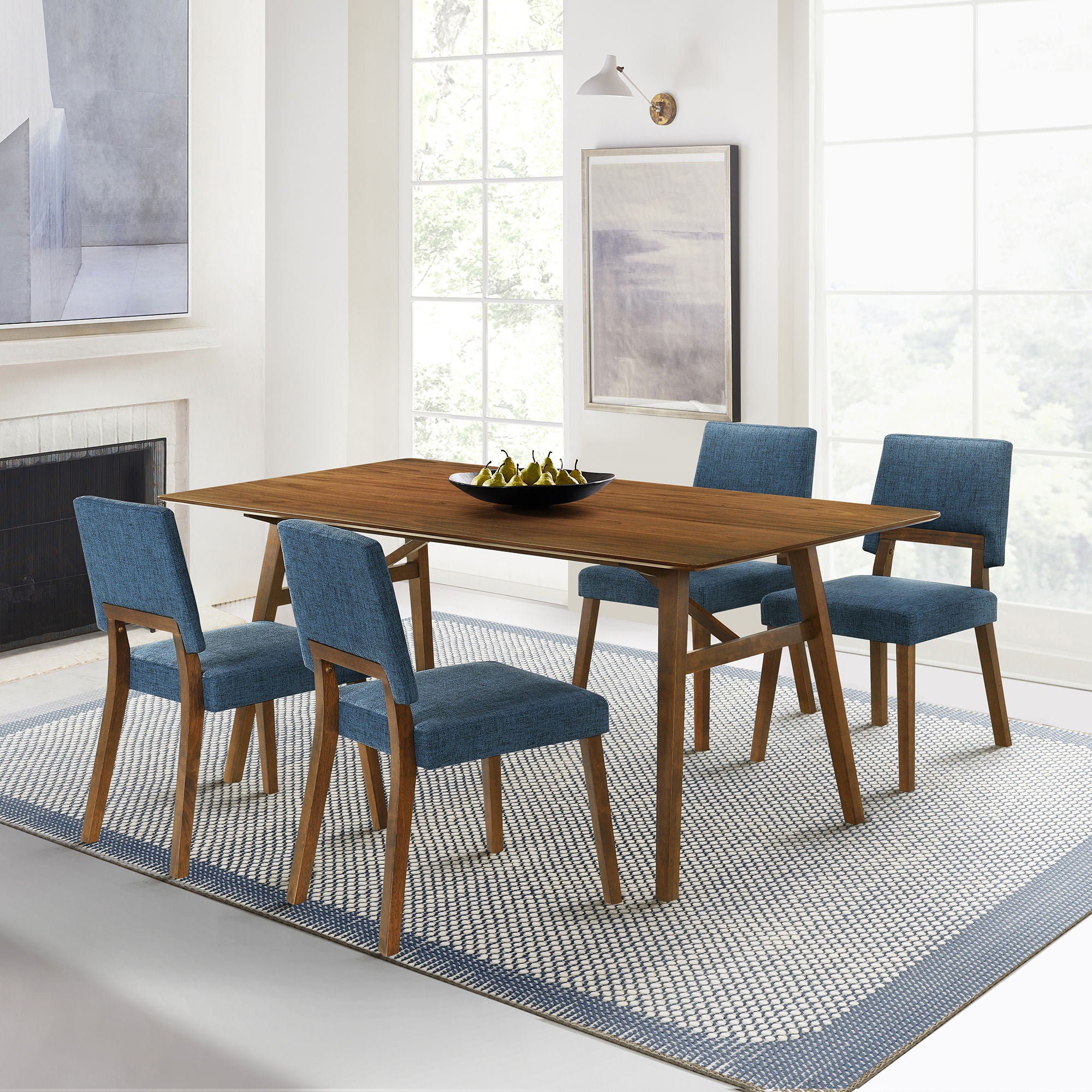 Channell - Dining Chair With Walnut Frame