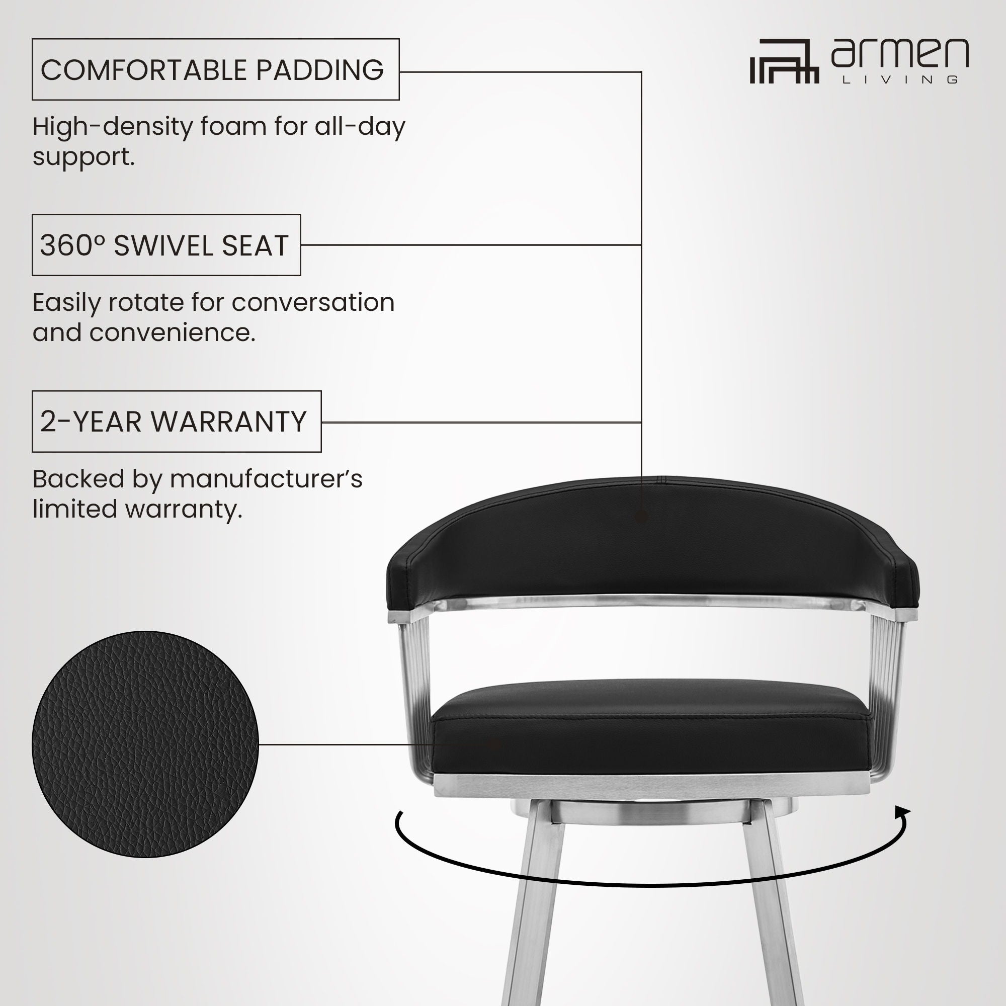 Chelsea - Swivel Bar Stool