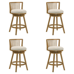 Harper - 26" Amber Glow Counter Height Rubberwood Swivel Barstool