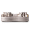 Carmela - Mansion Sofa - Almond / Gold