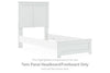 Bostwick Shoals - Twin Panel Headboard/Footboard - White