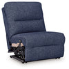 Acklen Place - Power Armless Recliner With Adj Headrest - Navy