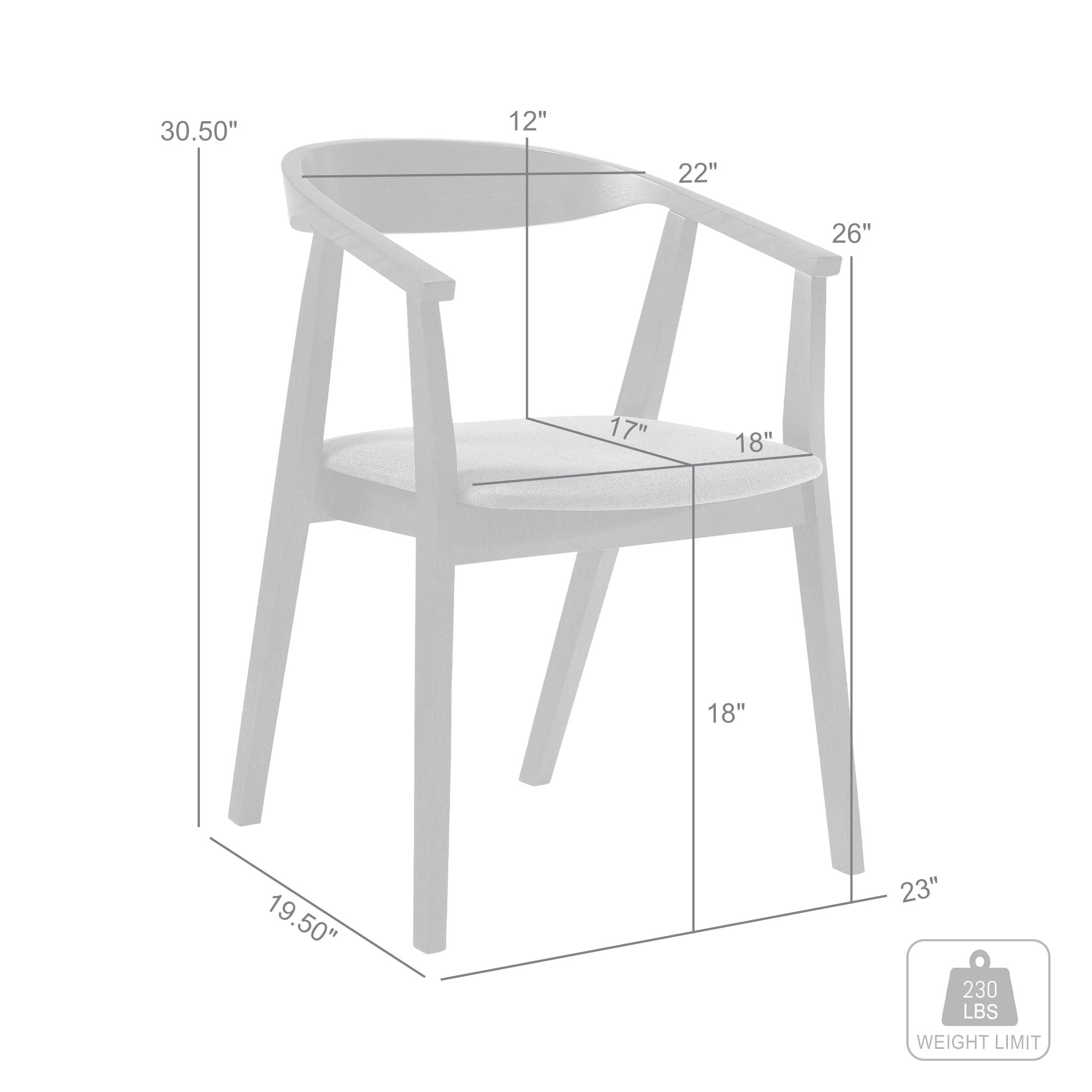 Santana - Wood Dining Chair With Black Frame