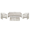Breeze - Powder Coated Metal Outdoor Conversation Set With Cushions