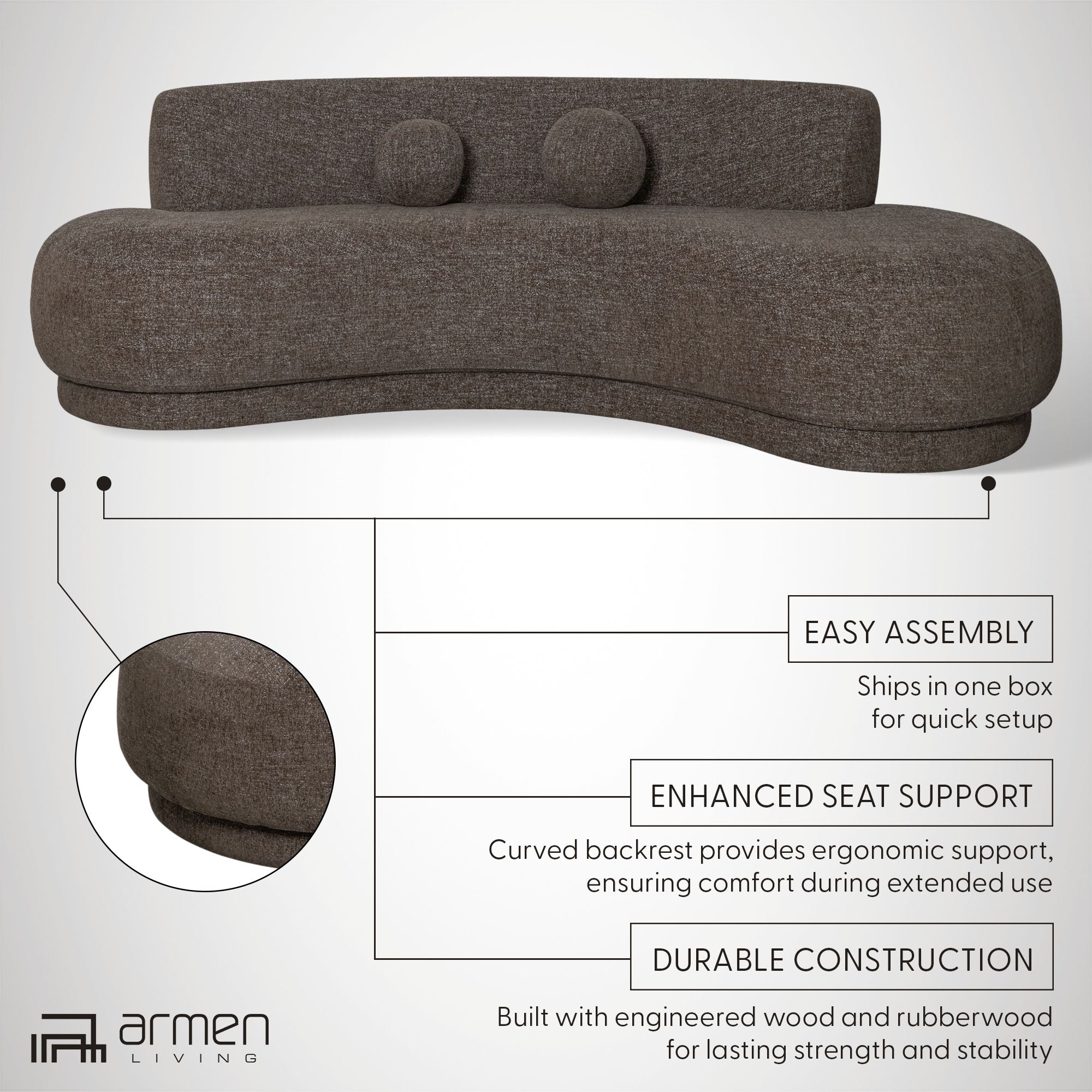 Oakland - 3-Seater Sofa