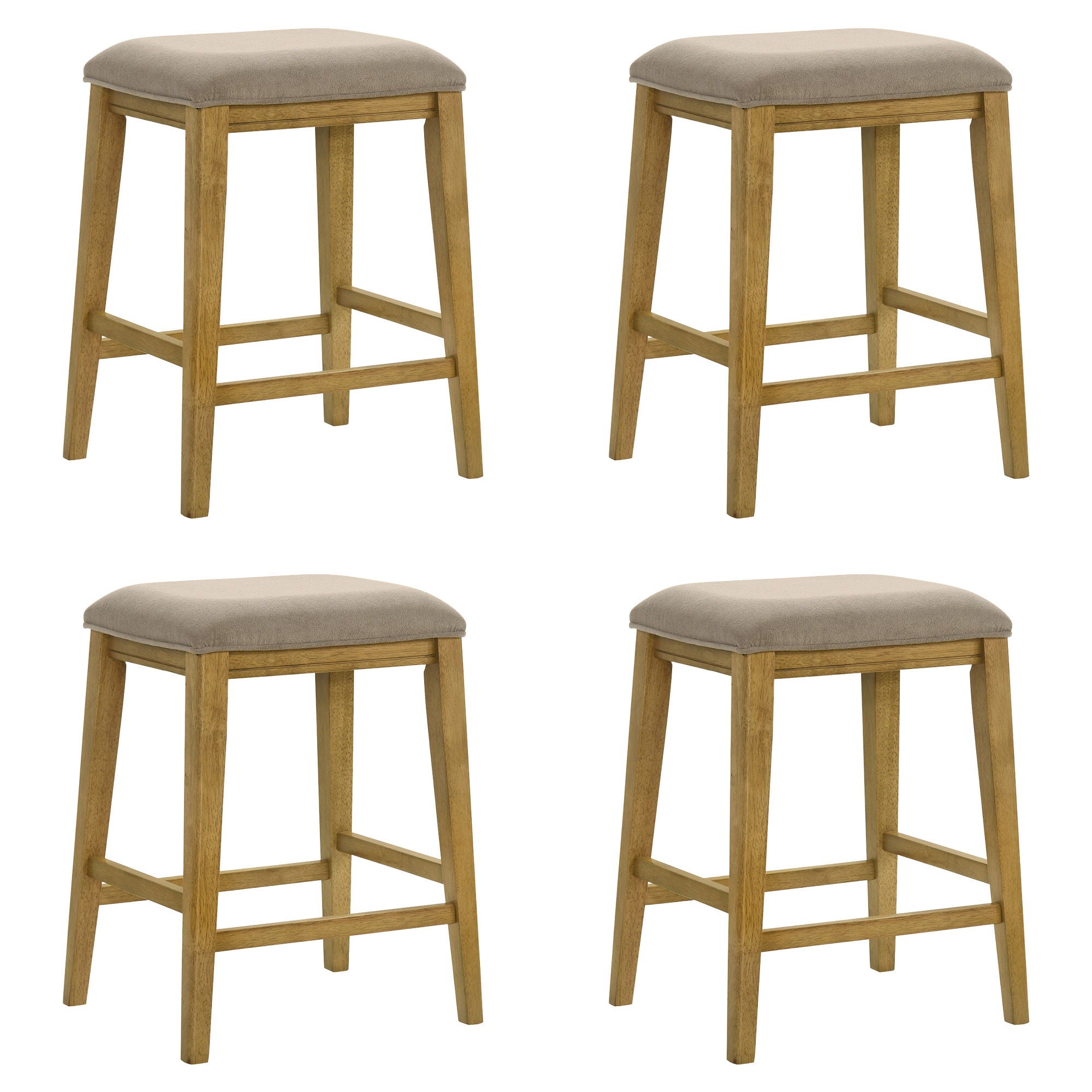 Jane - Contemporary Transitional Wood Counter Height Kitchen Bar Stool