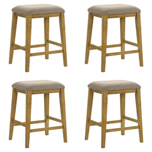 Jane - Contemporary Transitional Wood Counter Height Kitchen Bar Stool