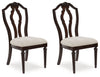 Lavinton - Dining Upholstered Side Chair (Set of 2) - Tan / Brown