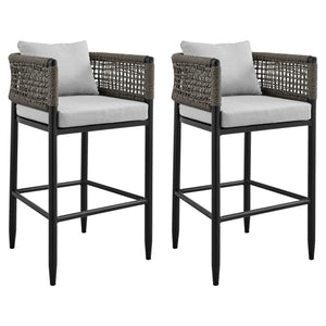 Alegria - Outdoor Patio Counter Height Bar Stool Set of 2
