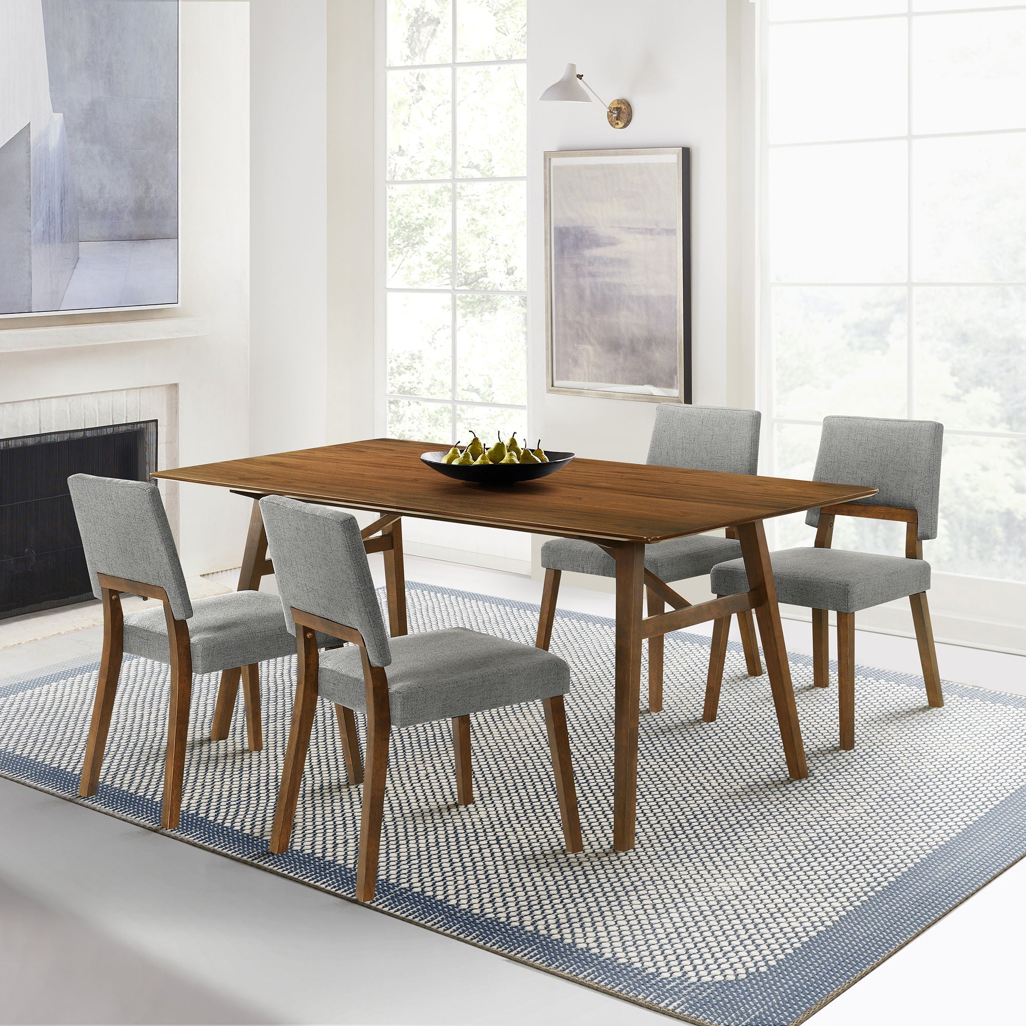 Channell - Dining Chair With Walnut Frame