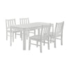 Travis Youth - 5 Piece Dining Set With Table And 4 Chairs - White