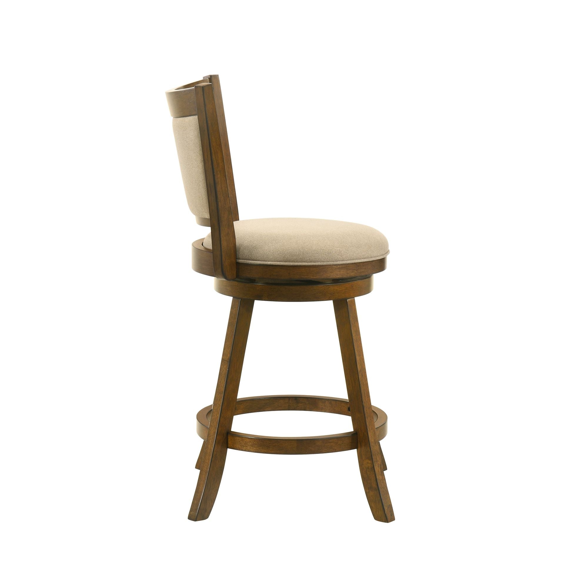 Aiden - Modern Farmhouse Swivel Wood Counter Height Kitchen Bar Stool