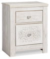 Paxberry - Two Drawer Night Stand - Whitewash