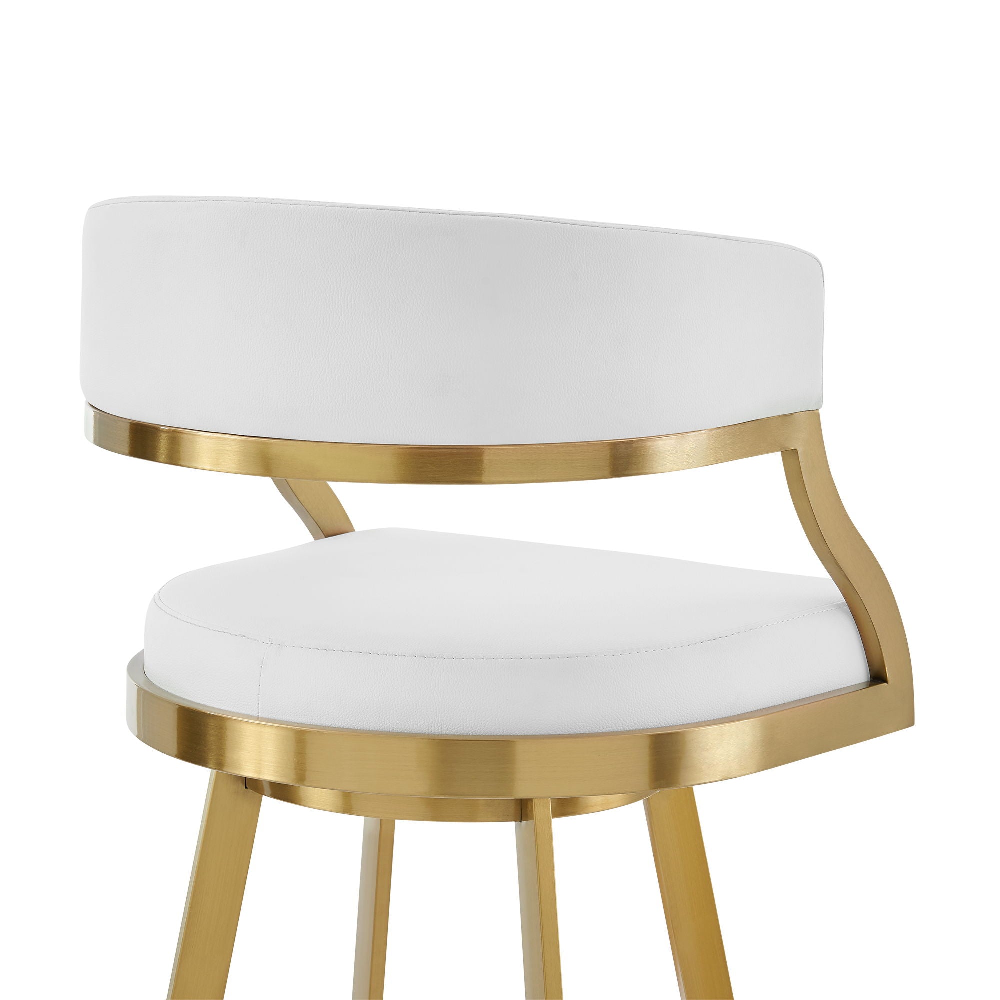 Saturn - Swivel Stool - Gold Legs