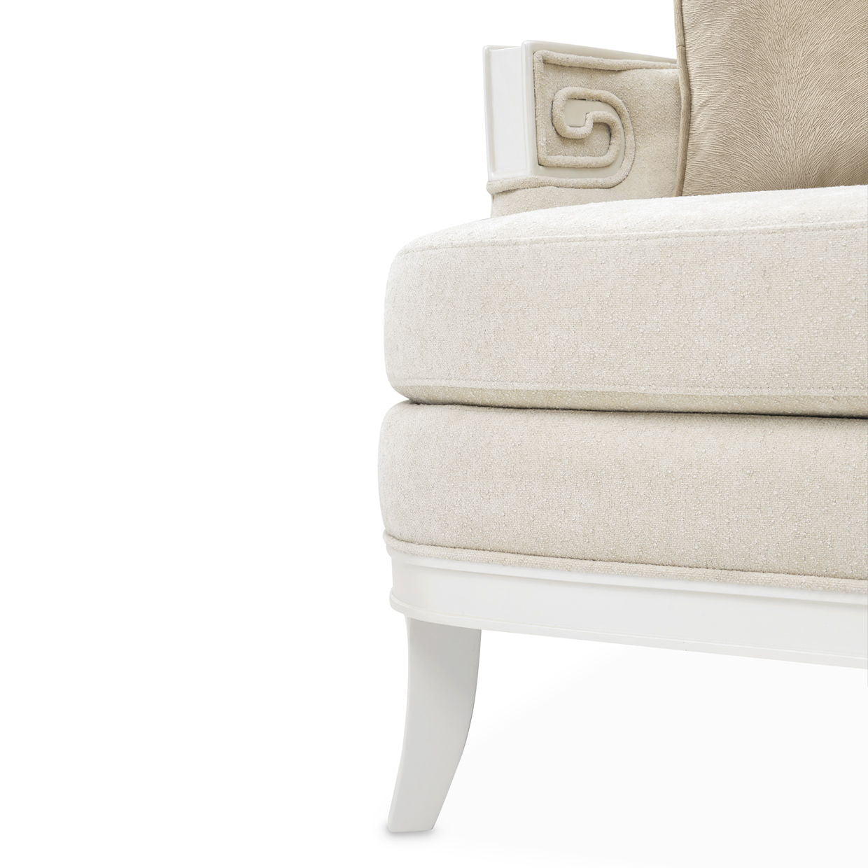 La Marisia - Chenille Sofa - Tranquil / Creamy Pearl