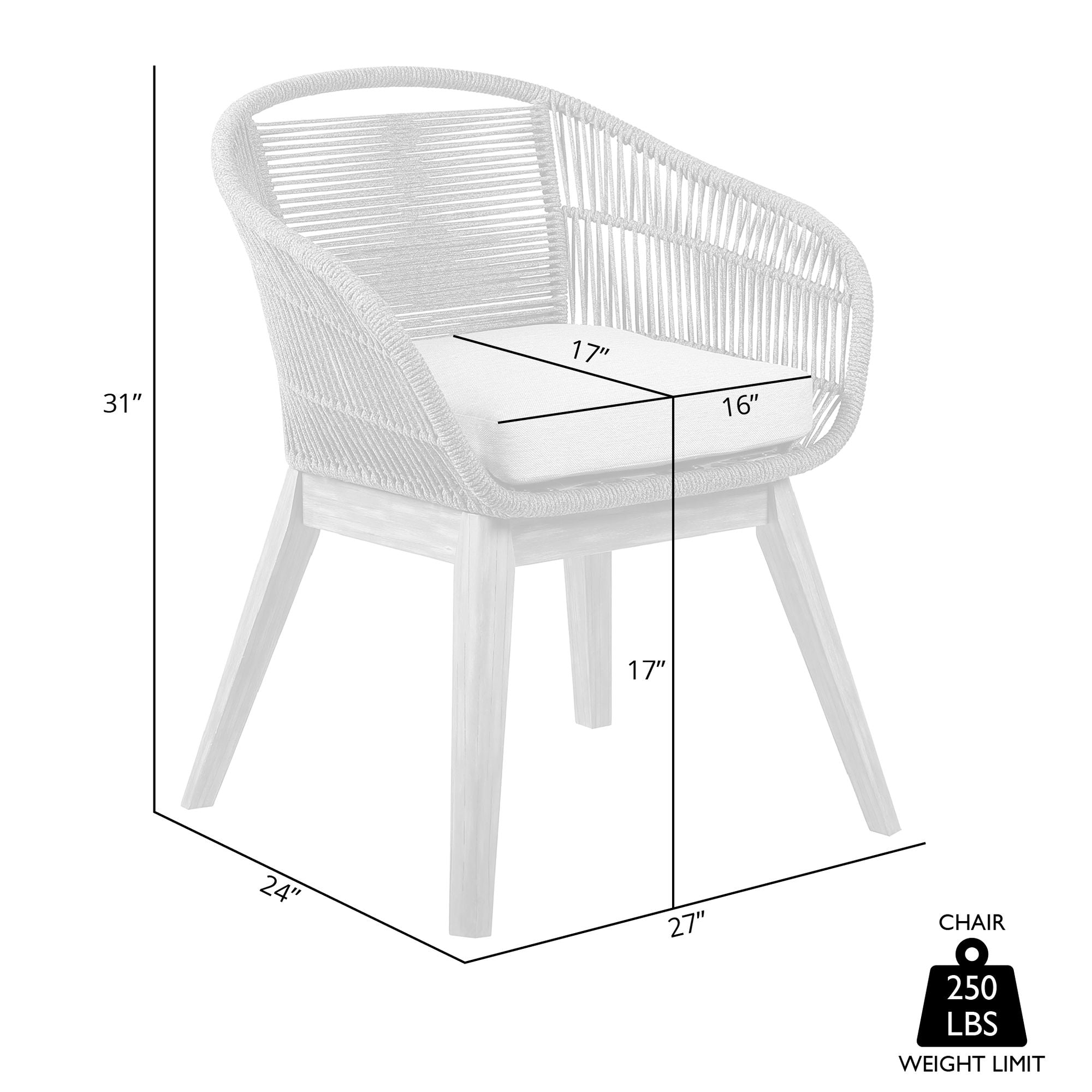 Tutti Frutti - Indoor / Outdoor Dining Chair - Light Eucalyptus / Latte