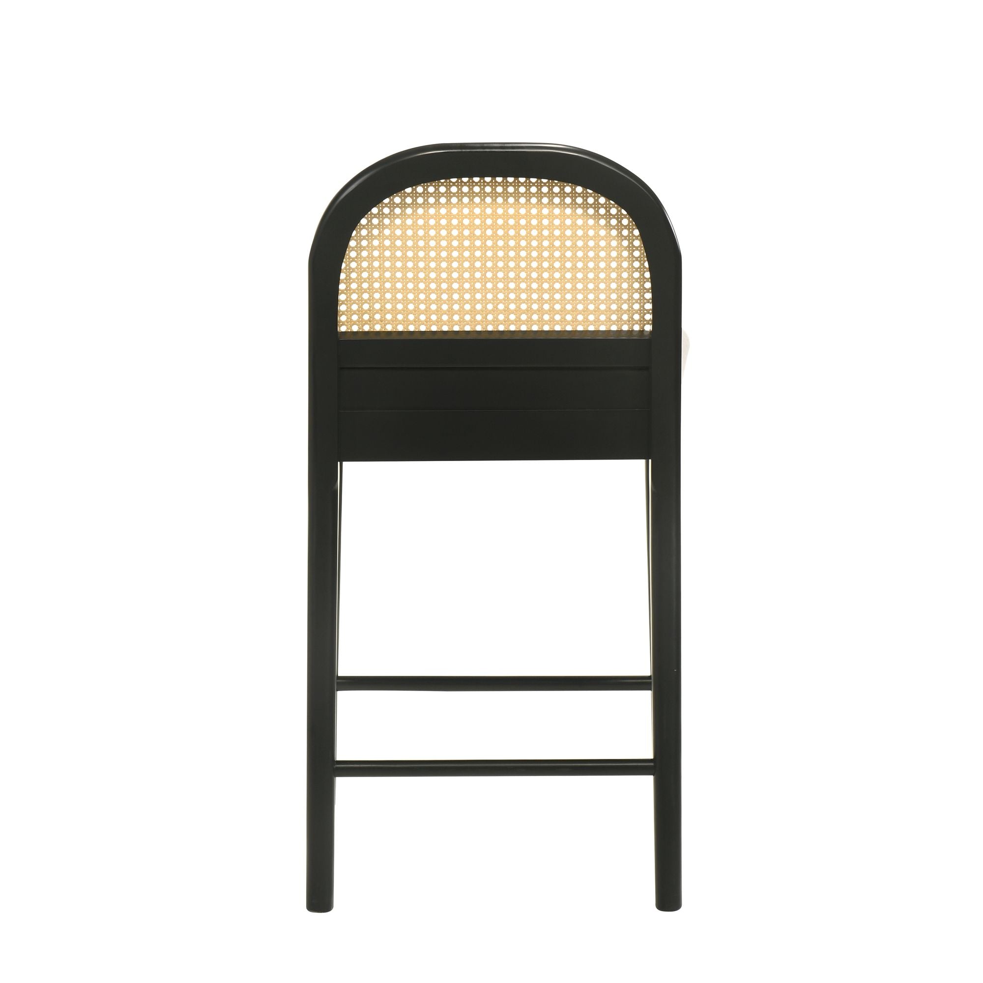 Lucio - Modern Farmhouse Wood Counter Height Kitchen Bar Stool