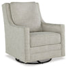 Kambria - Swivel Glider Accent Chair - Fog