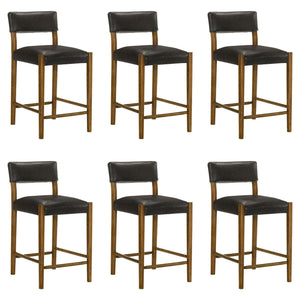 Bennet - Modern Wood Counter Height Kitchen Bar Stool