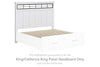 Ashbryn - King/California King Panel Headboard - White / Natural