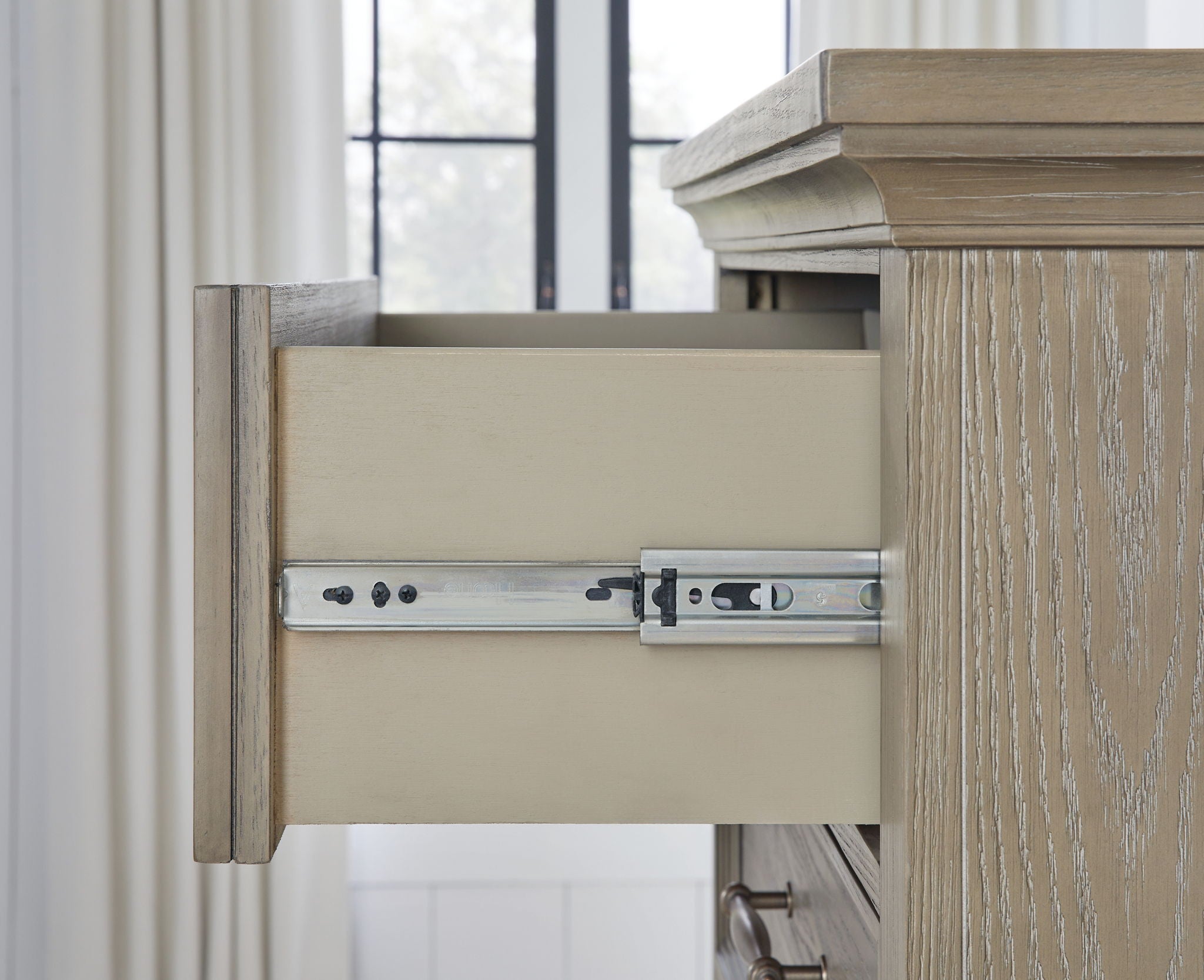 Vallardia - Five Drawer Chest - Light Grayish Brown