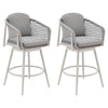 Rhodes - Outdoor Patio Swivel Counter Stool Set