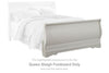 Anarasia - Queen Sleigh Footboard - White