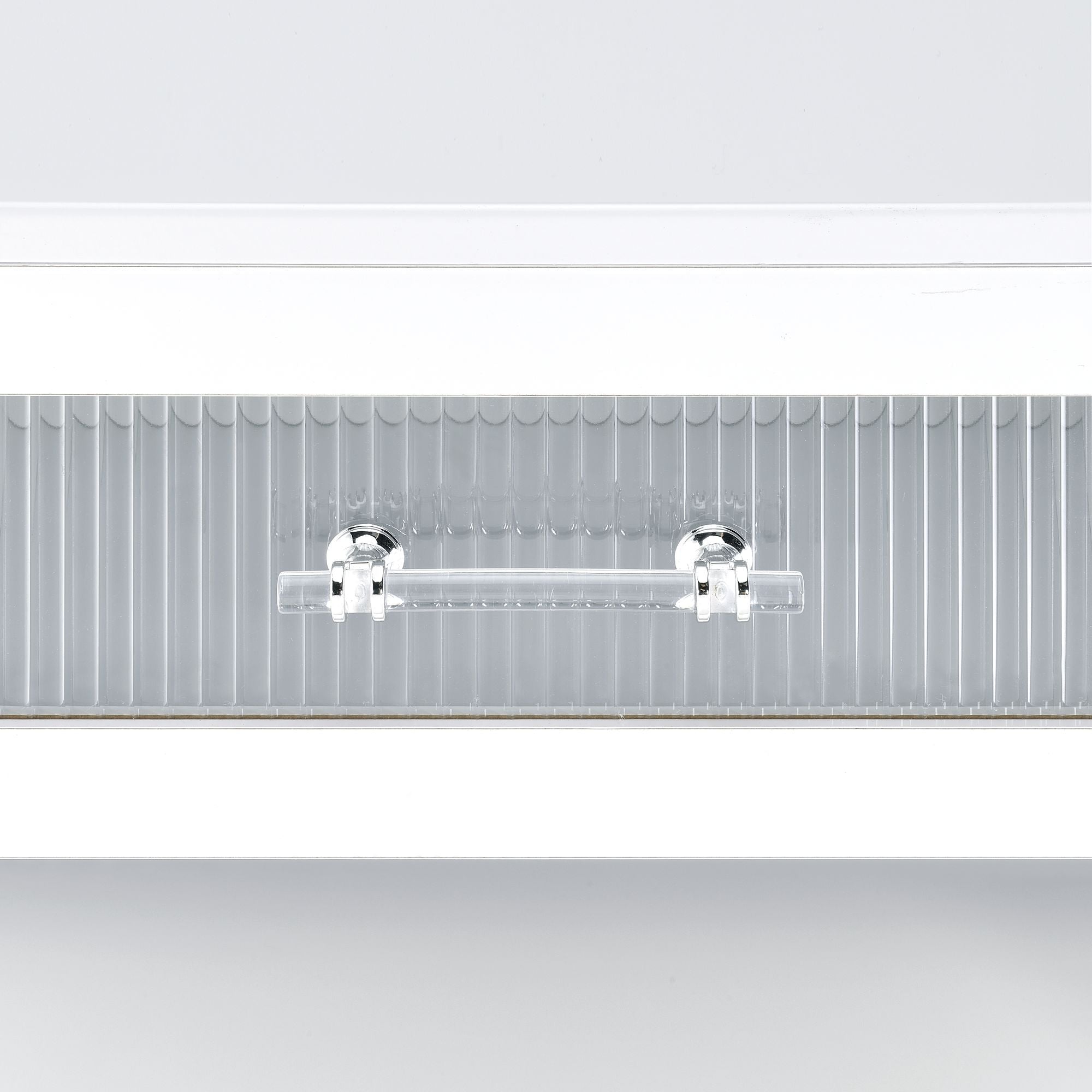 Chandra - Coffee Table With LED And Battery Pack - Glossy White