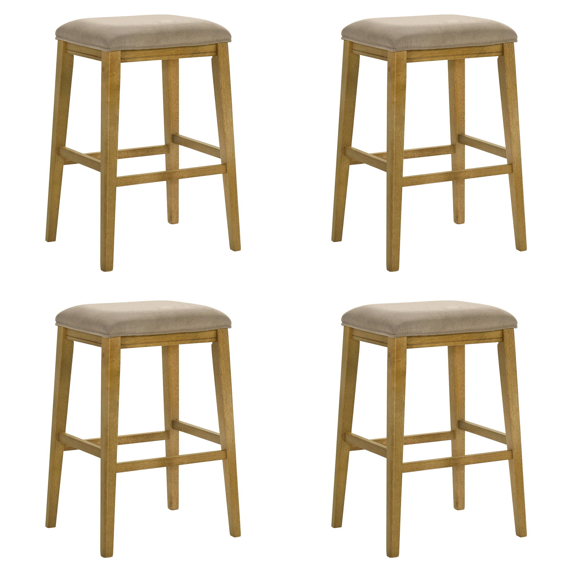 Jane - Contemporary Transitional Wood Bar Height Kitchen Bar Stool