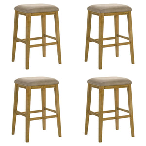 Jane - Contemporary Transitional Wood Bar Height Kitchen Bar Stool