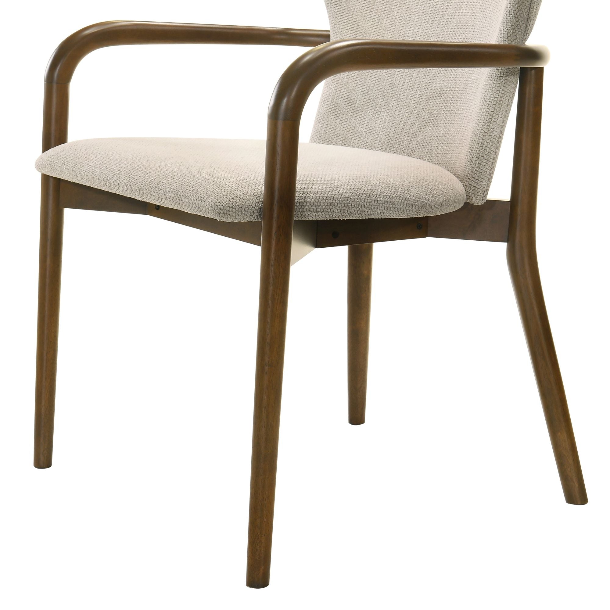 Klarissa - Dining Chair - Cream / Walnut