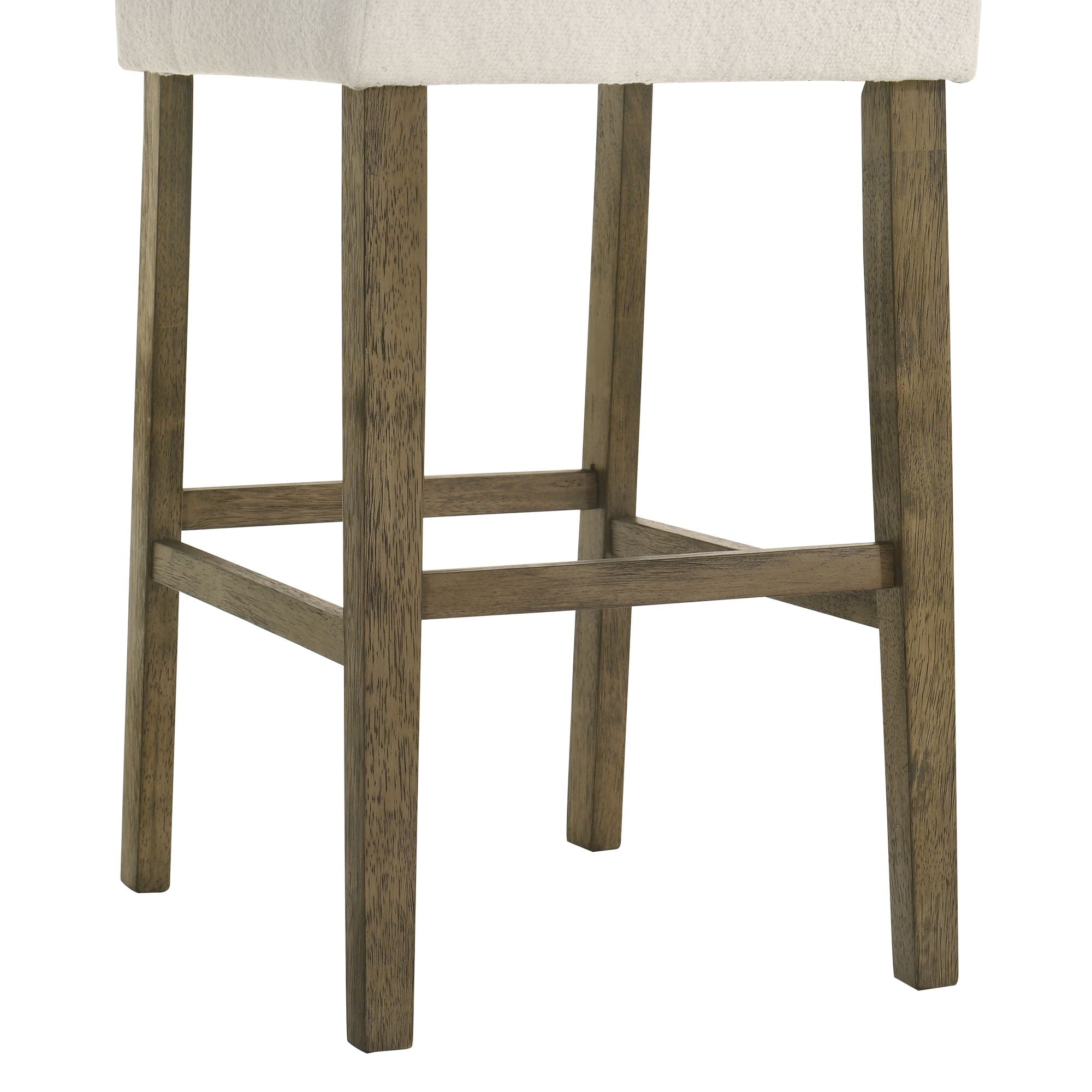 Fauna - Modern Transitional Wood Bar Height Kitchen Bar Stool