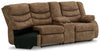 Partymate - Raf Reclining Loveseat W/Console - Brindle