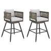 Alegria - Outdoor Patio Swivel Bar Stool Set