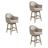 Jaxon - Solid Wood Upholstered 26" Counter Height Swivel Barstool