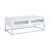 Chandra - Coffee Table With LED And Battery Pack - Glossy White