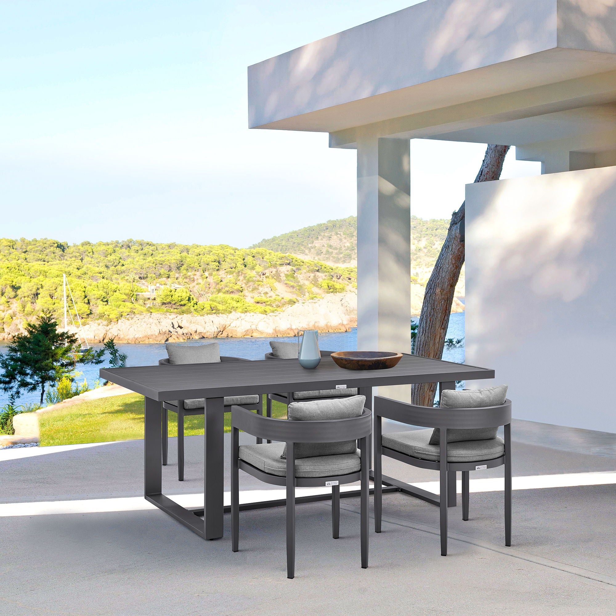 Menorca - Outdoor Patio Dining Table - Aluminum