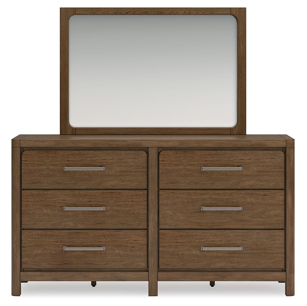 Cabalynn - Dresser And Mirror - Light Brown