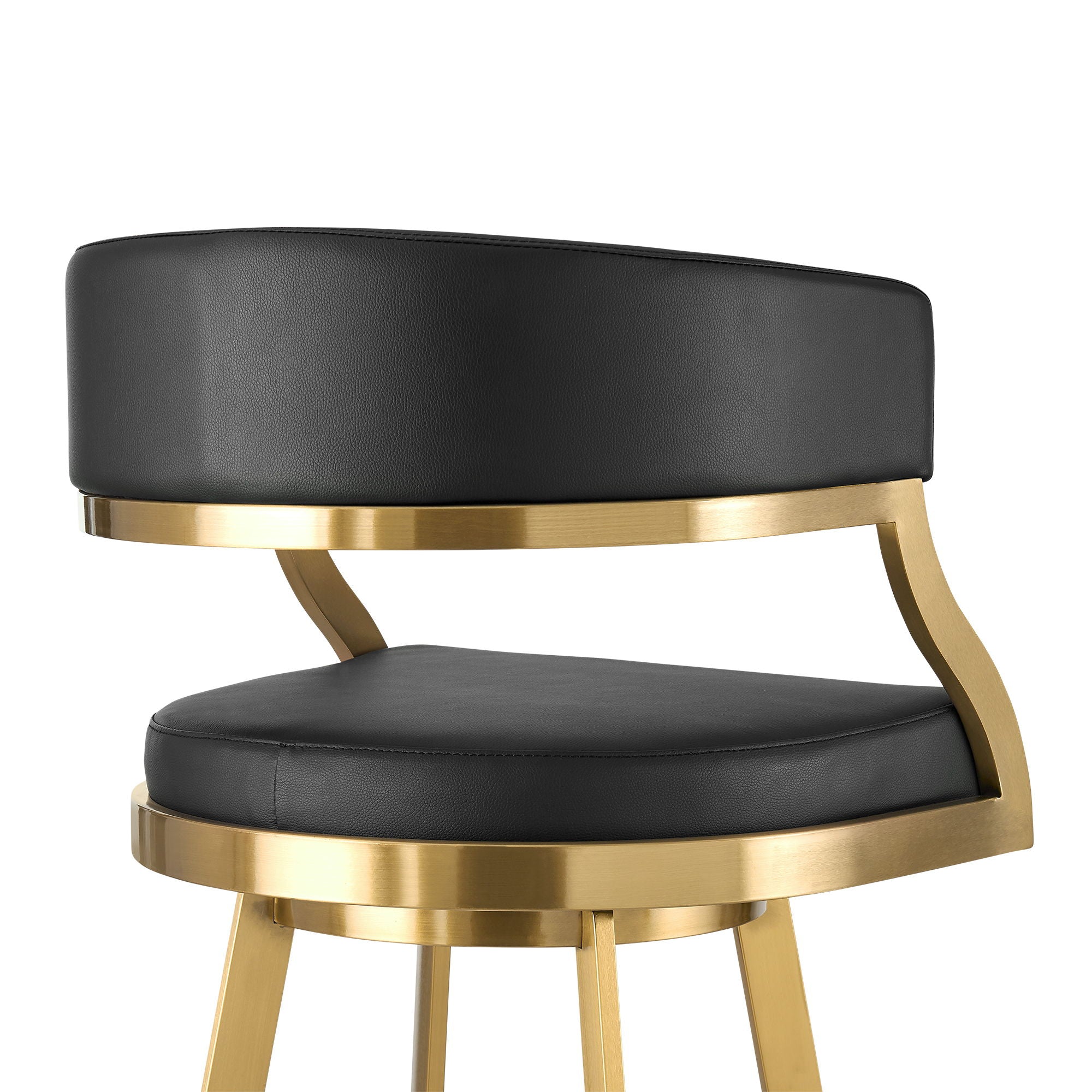 Saturn - Swivel Stool - Gold Legs