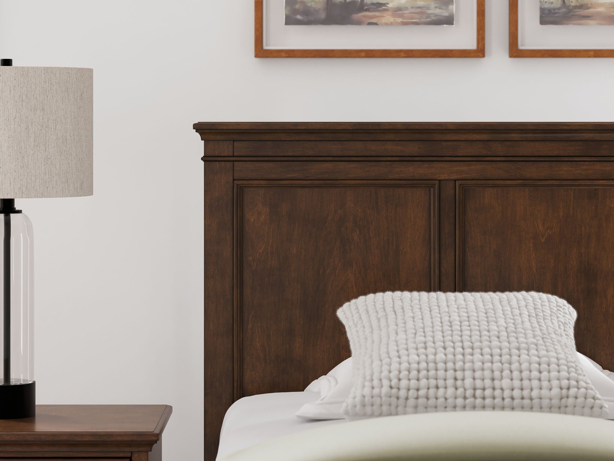 Danabrin - Twin Panel Headboard - Brown