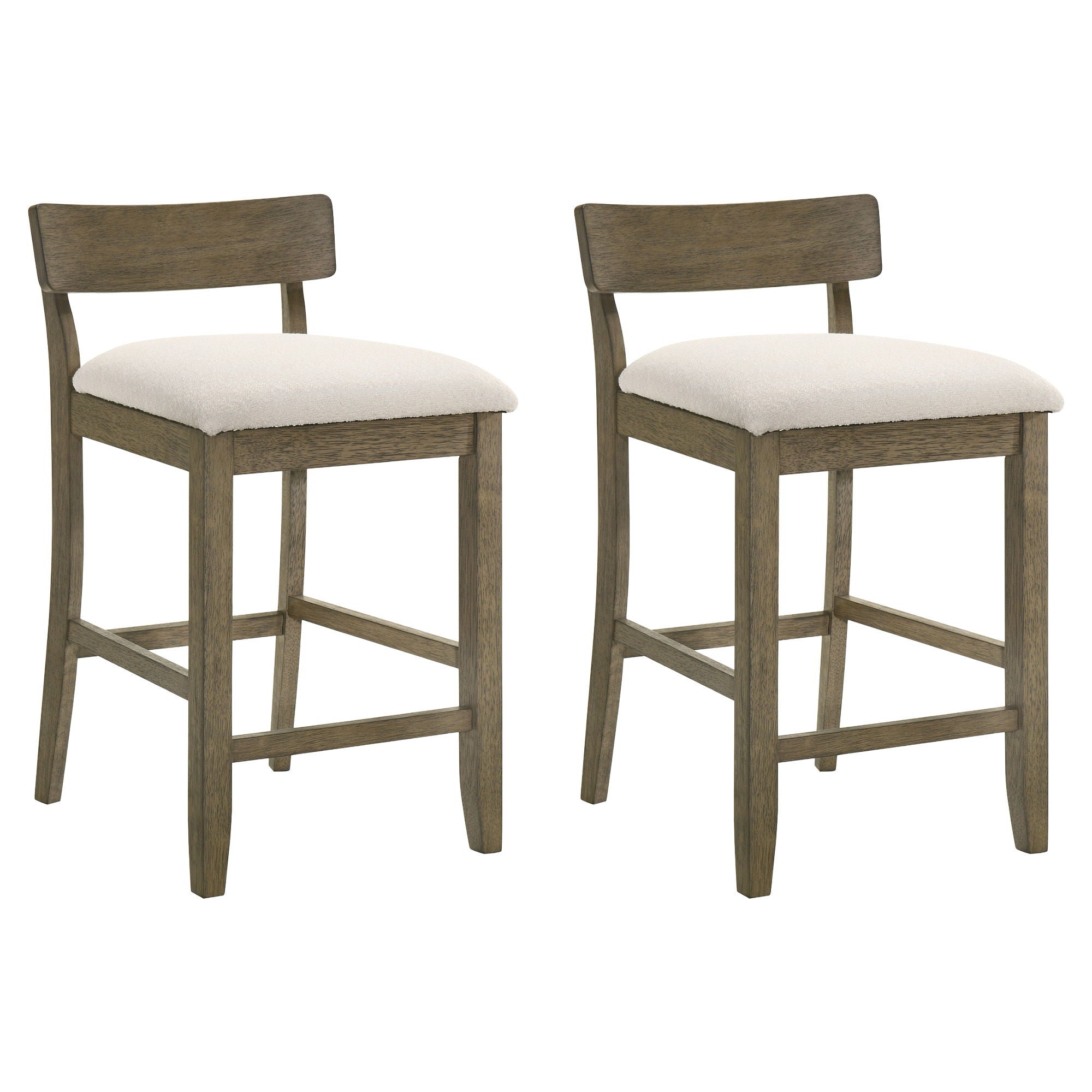Merie - Modern Transitional Wood Counter Height Kitchen Bar Stool