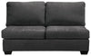 Ambee - Armless Loveseat - Slate