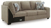Newellen - RAF Sofa With Corner Wedge - Beige