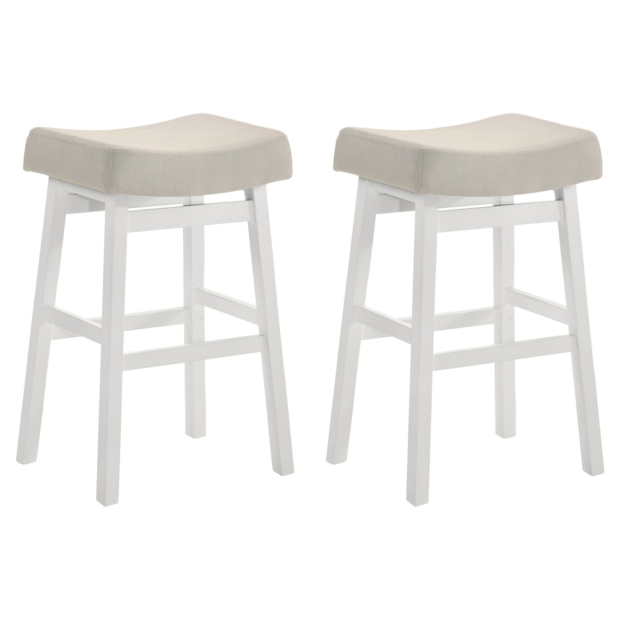 Lenon - Modern Farmhouse Wood Bar Height Kitchen Bar Stool