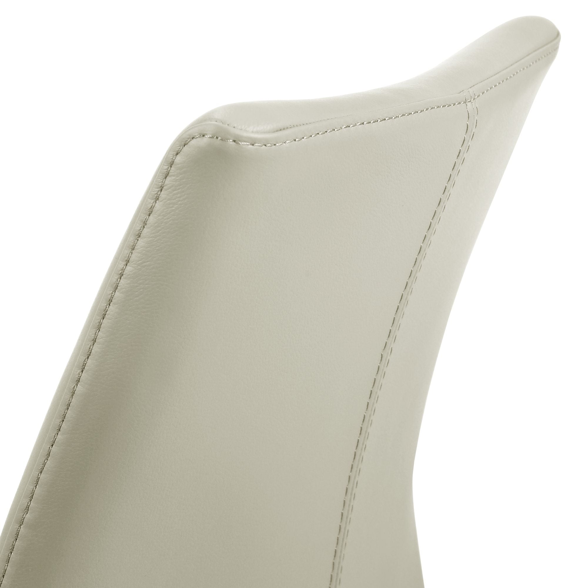 Elyza - Full Back Top Grain Leather Upholstered Wood Dining Chairs (Set of 2)
